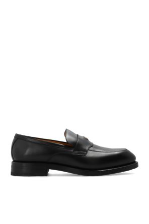 未使用✨BALLY White Striped Black Loafers Bally Bally Striped Slip-On Loafers Black UK7.5 - Business